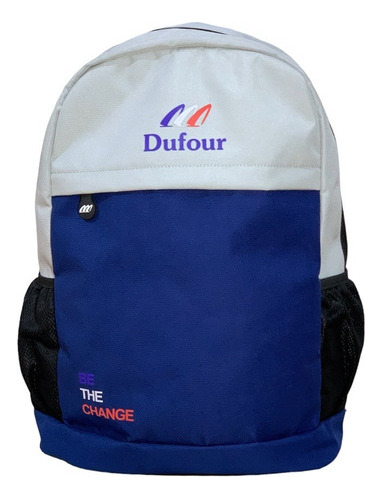 Mochila Deportiva Urbana Con Bolsillo Para Laptop Dufour Color Azul Diseño de la tela Liso