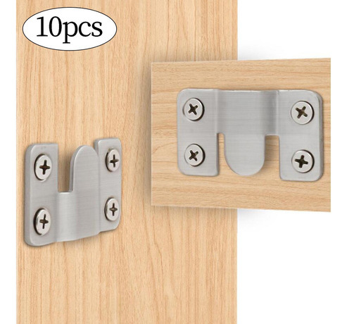 10 Uds. Soporte De Montaje Empotrado Para Muebles Grande .