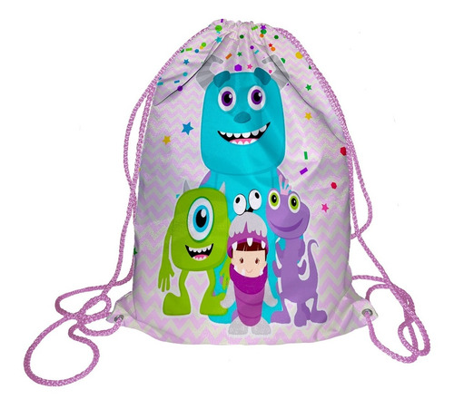 55 Morralito Dulcero Bolo Fiesta Infantil Monster Inc 