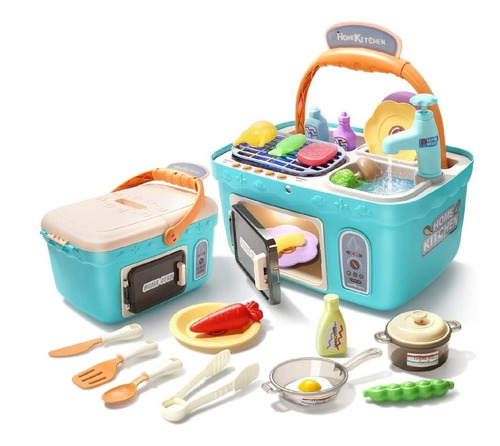 Juego Infantil Picnic Cocina Asador Funciones Reales Musica