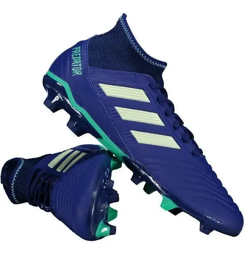 Chuteira adidas Predator 18.3 Fg Campo Azul | Parcelamento sem juros