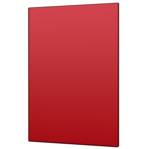 Lamina De Acrilico Rojo Transparente De 3 Mm De 60 X 60 Cm