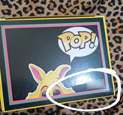 Funko Pop White Rabbit 1062 Black Light (caja C/daños)