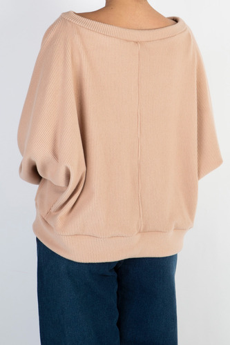 Buzo Sweater Escote Redondo Amplio Abrigado