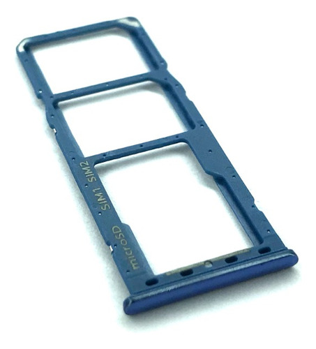 Bandeja Porta Sim Para Samsung A50 Azul