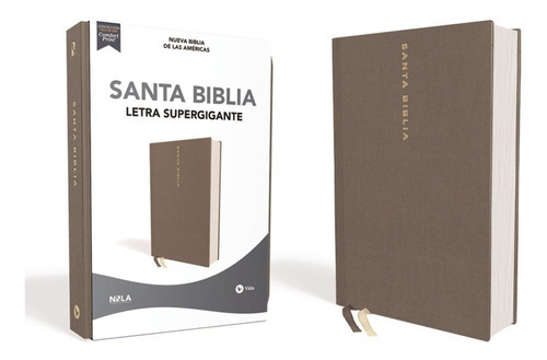 Biblia Letra Super Gigante Nbla Tapa Dura Gris, De Nueva Biblia De Las Américas. Editorial Vida, Tapa Dura En Español, 2021