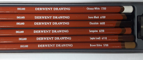 Imagen 2 de 3 de Lapices Sanguina Tierras Drawing Derwent X 6u