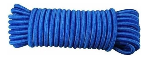 Cuerda Elástica Para Pulpos 6mm Rollo 100mt Color Azul