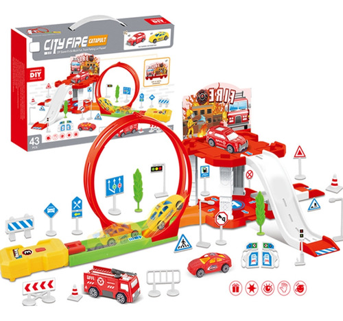 Set De Juego Pretend Rail Track Flexible Trains Tracks Road