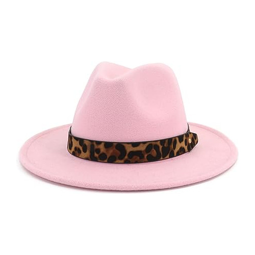 Sombrero Fedora Unisex Jazz Panama De Ala Ancha