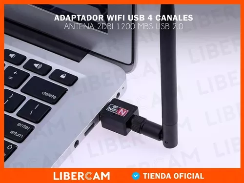 RECEPTOR WIFI USB CON ANTENA