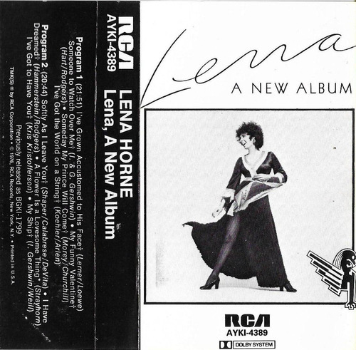 Lena Horne - Lena, A New Album