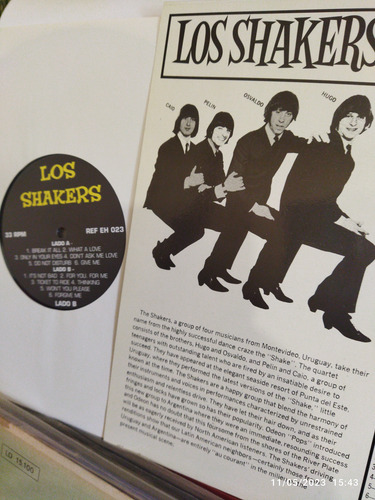 Imagen 4 de 4 de Los Shakers Disco De Vinilo 10 Nuevo