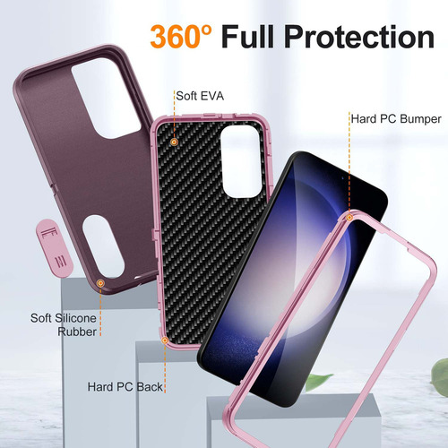 . Funda Rígida Defender 3 En 1 Para Samsung S24/a13/a03/a53