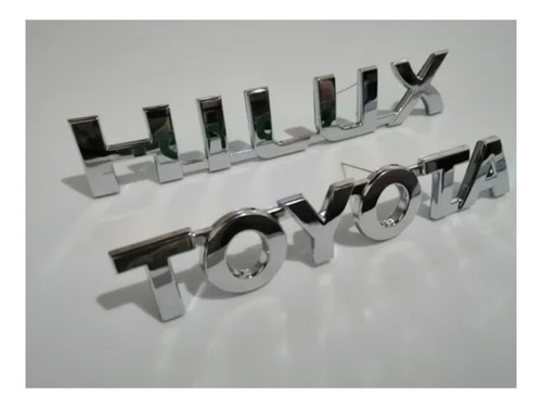 Emblema Toyota Hilux Cromado Original 3m X 2 Piezas