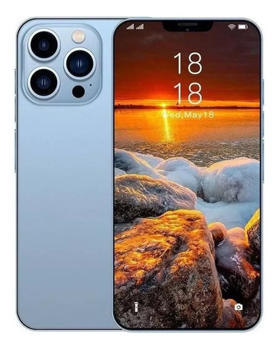 Android Celulares I13 Pro Max 6.1 Pulgadas Barato Ram1gb Rom16gb Azul