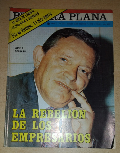 Revista Primera Plana N°470 Febrero De 1972