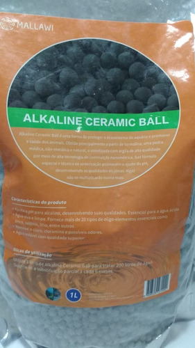 Cerâmica Aquário Esférica Alkaline Ball 1lt - Trata 200lts