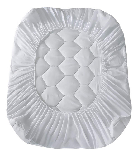 Protector De Colchón Queen Profundo Acolchado Blanco 8 A 21