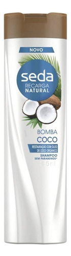  Shampoo Recarga Natural Bomba Coco 325ml Seda