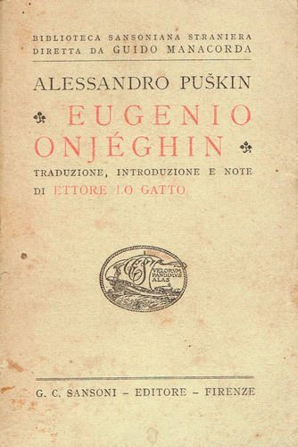 Eugenio Onjeghin - Alessandro Puskin
