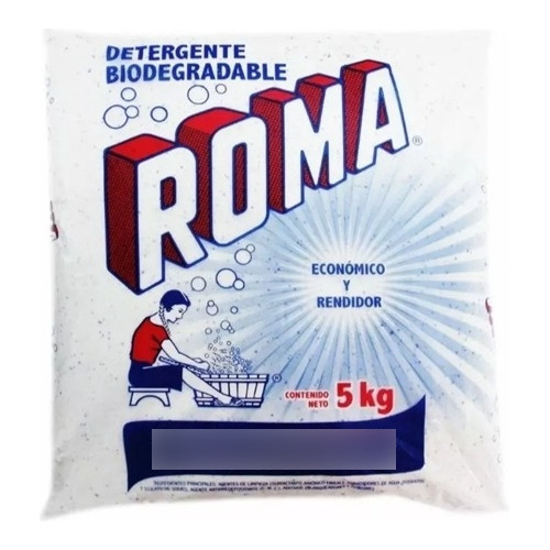 Detergente Biodegradable En Polvo Roma De 5kg