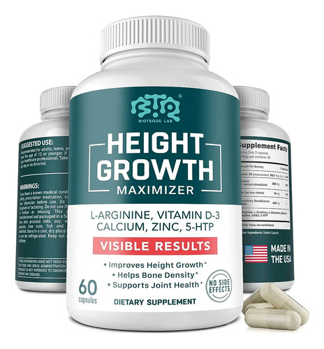 Height Growth Maximizer Vitamina Estatura Aumenta Crece Cm