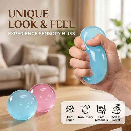 Bola Anti Estrés De Coco – Squishy Suave De Rebote Lento – Juguete Sensorial Crujiente Para Niños Y Adultos