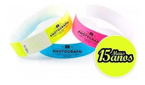 Imagem 3 de 4 de Pulseiras Convite Vip 15 Anos 500 Unid