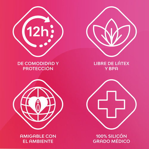 Copa Menstrual Reusable Saba V-cup Talla Grande 1 Pieza