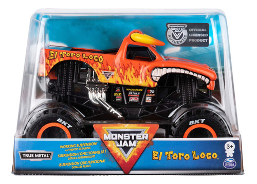 Monster Truck Monster Jam El Toro Loco A Escala 1:24