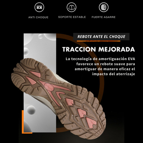 Tenis Senderismo Para Mujer Humtto Montaña Camping Transpirable Tenis Para Trail Botas Senderismo