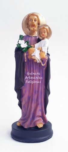 San José Imagen Irrompible Pvc 21 Cm + Velas 