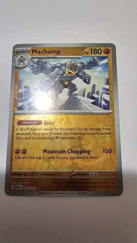 Pokemon Card Game Machamp Reverse 151