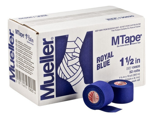 Mueller Cinta M Tape Azul 32 Rollos 3.8 Cm X 9.1 M