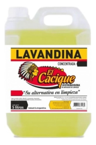 Lavandina Concentrada X5 Litros Cacique (cod. 2590