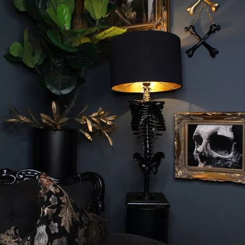 L Lámpara De Mesa Skull, Luz Nocturna, Decoración Gótica