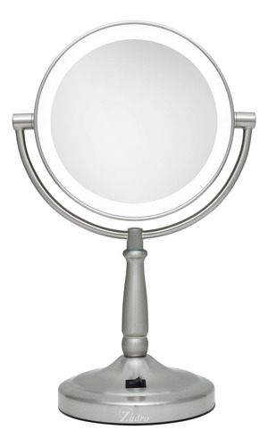 Espejo De Maquillaje Redondo Zadro 9 Led Con Luces De 5 Y 10