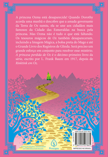 A princesa perdida de Oz, de L. Frank Baum. Editora Principis, capa mole em português
