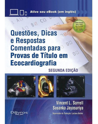 Livro: Questões Comentadas Provas De Título Em Ecocardiograf