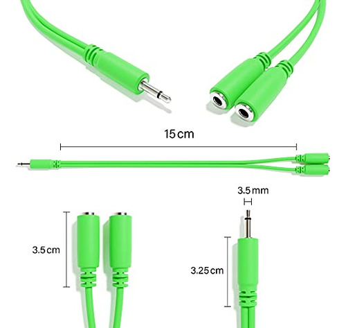 Cables Y Mono Splitter, Paquete De 5 Unidades, Sintetizador