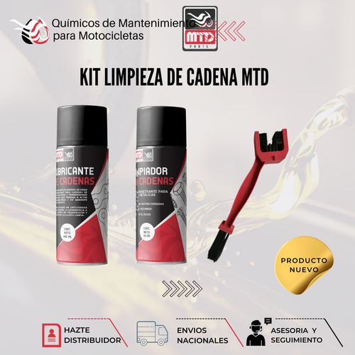 Kit Limpieza De Cadena Para Moto Mtd Parts