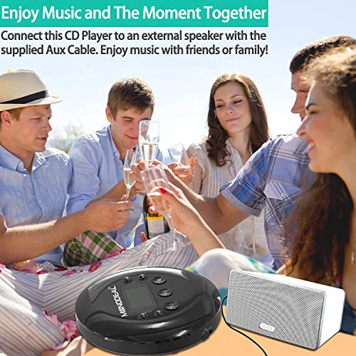 Pack Cd Player Porttil Monodeal Con Auriculares Y Pantalla