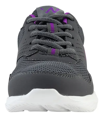 Zapatilla Norwest Begin Run Mujer Gris/fucsia
