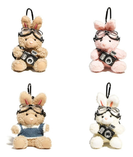 Suéter De Pelúcia Com Pingente De Coelho, Boneca, Rosa, Pres