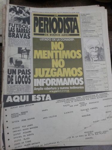 El Periodista De Buenos Aires Nº 9 * Noviembre 1984 *