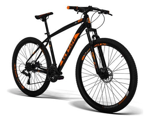 Mountain Bike GTSM1 Ride New Aro 29 Freio À Disco Mecânico Câmbios Gts Tsi 21V Cor Preto/Laranja Quadro 19