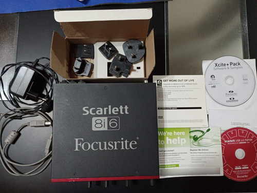 Focusrite Scarlett 8i6 Mk1 Vendo O Permuto Negro (Usado)