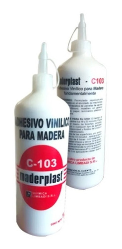 Adhesivo Vinilico Maderplast 20 Unidades X 1 Kg Envio En Inc