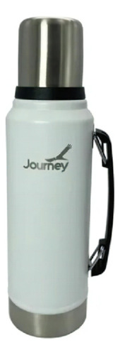  Journey G Trip 1.0 Termo Acero Inoxidable Matero Bicapa Irrompible 1 Litro color blanco